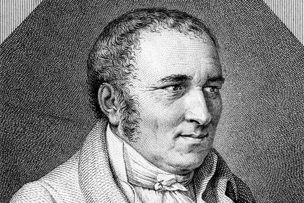 Johann Peter Hebel, Kupferstich von Fr.Müller, um 1820