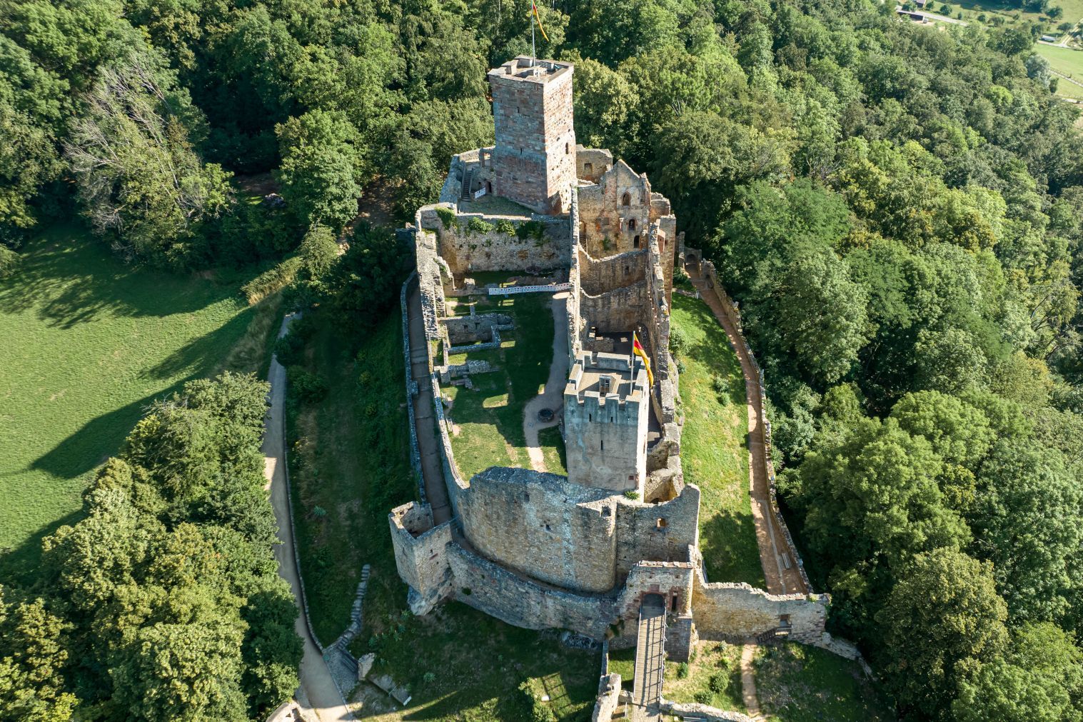 Burg Rötteln aus der Luft