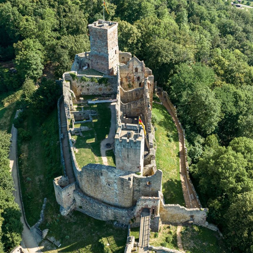 Burg Rötteln aus der Luft
