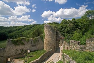 Überreste der Burgruine Rötteln