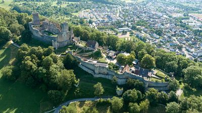 Burg Rötteln, Luftaufnahme